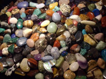 Blandning av trumlade stenar/ mineraler
